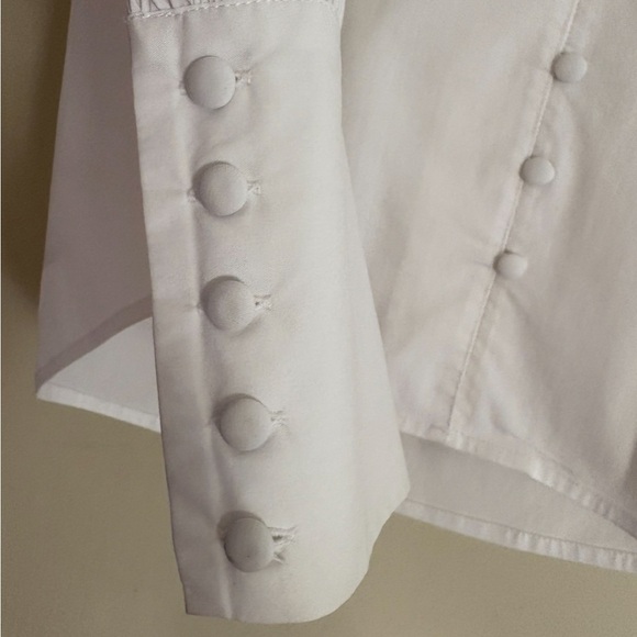 L’AGENCE Naomi Classic Button Down Shirt White Preppy Quiet Luxury Old Money - Picture 12 of 16